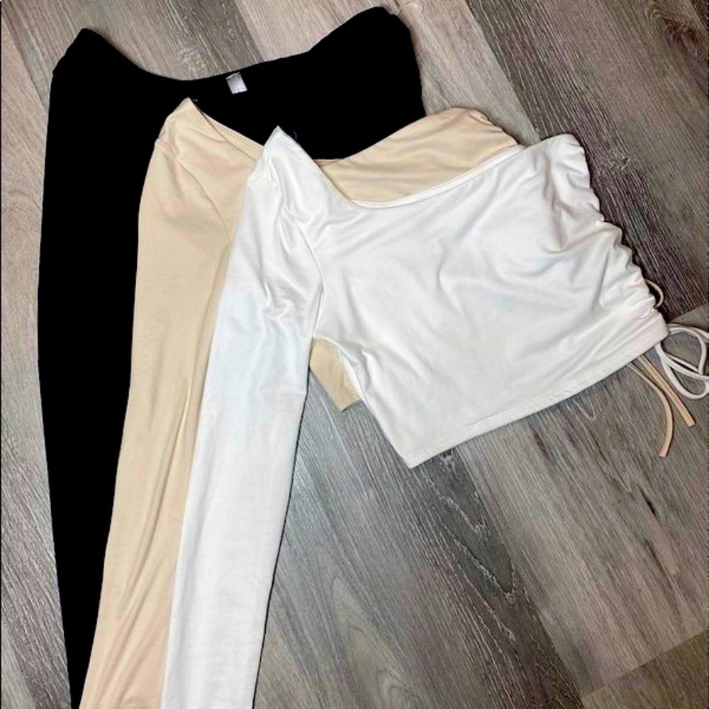 One shoulder crop top